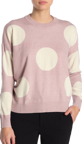 Nwt T Tahari Polkadot Pullover Sweater 